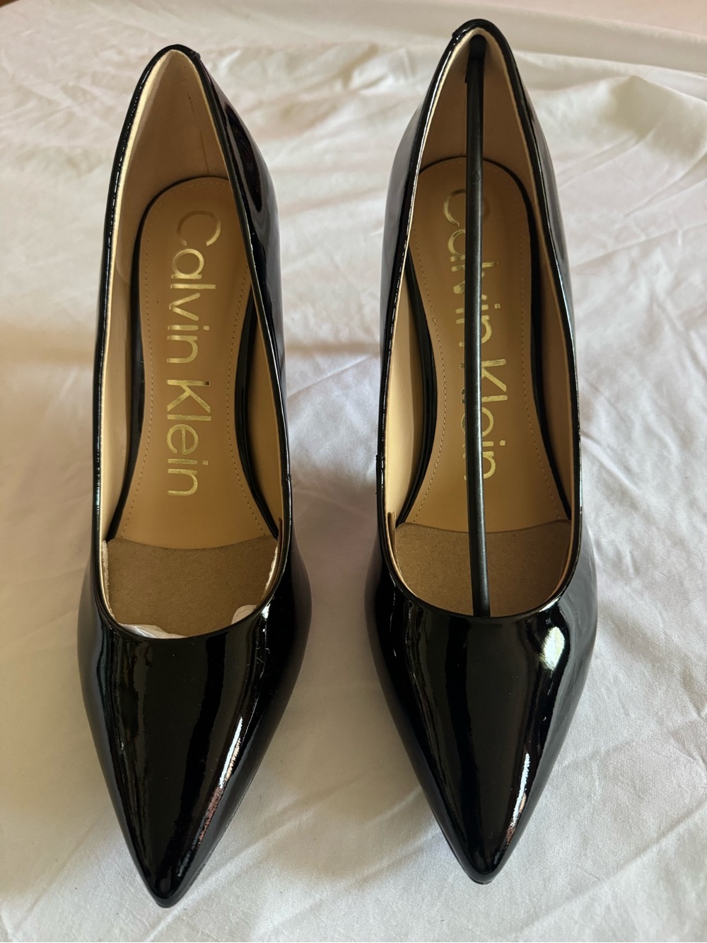 Calvin Klein Women's Black Patent Pointed Pumps